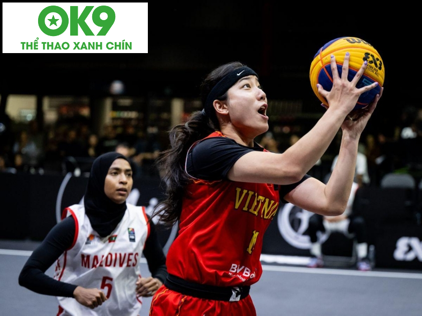 Đội tuyển bóng rổ 3x3 nữ Việt Nam khẳng định sức mạnh ở vòng loại (Ảnh: FIBA)